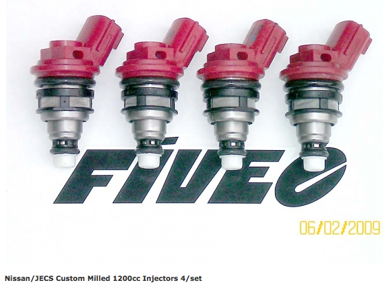 1200cc side feed sidefeed injectors WRX Subaru SR20det Silvia E85